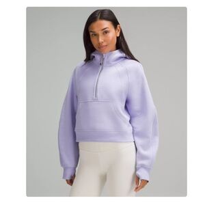 Lululemon Scuba Oversized Half-Zip Hoodie in Lilac Smoke